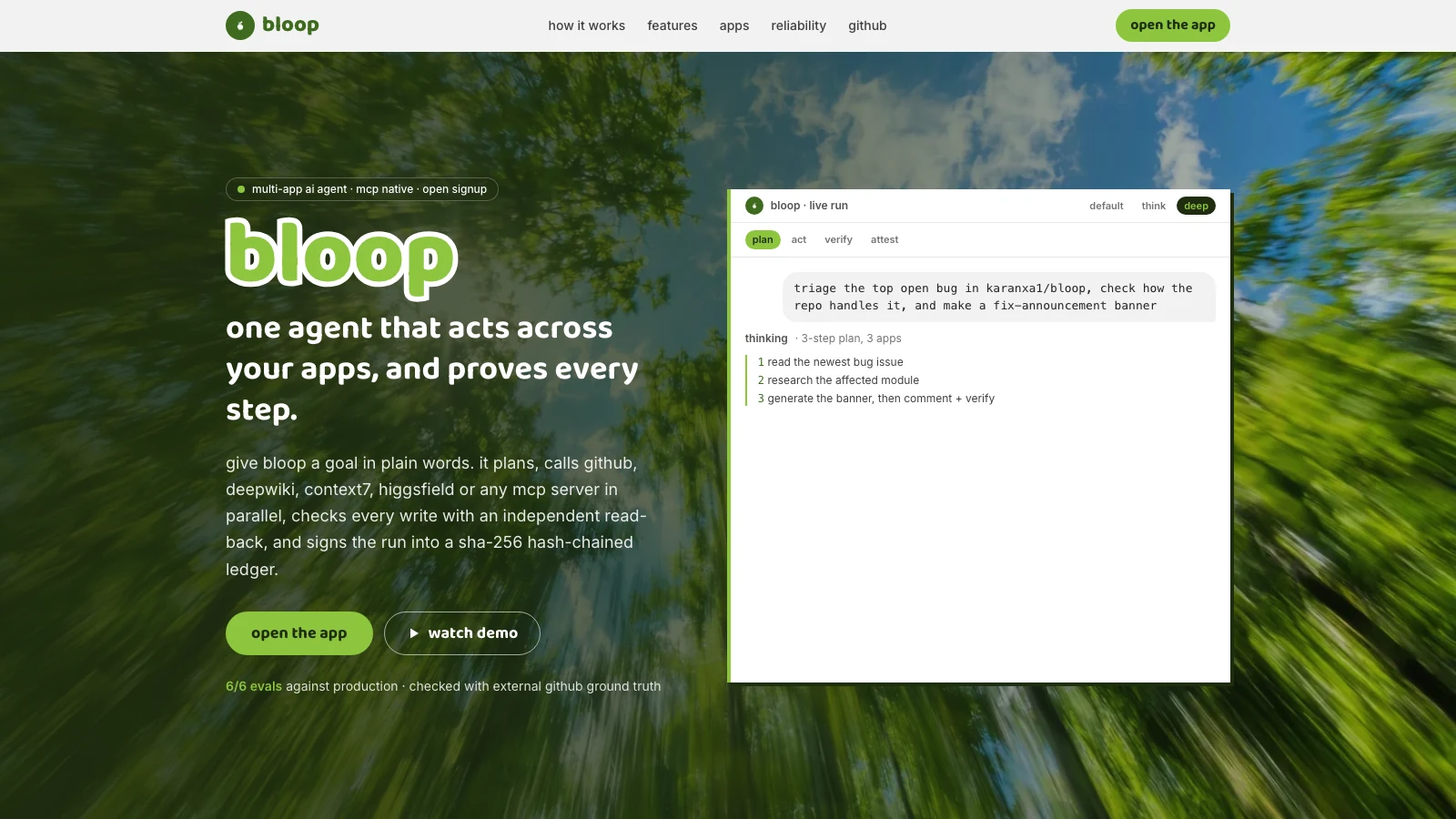 Bloop production interface