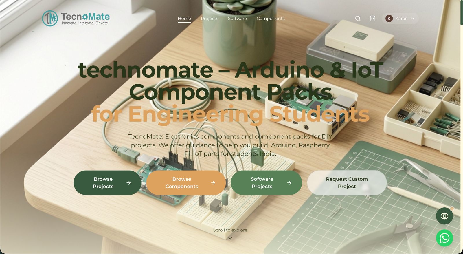 TecnoMate interface